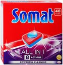 Таблетки Somat All in one Powerful Cleaning для мытья посуды в посудомоечных машинах 48 шт
