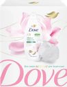 Набор подарочный женский DOVE Фисташковый крем, 250мл+мочалка