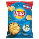 Чипсы LAYS сметана зелень, 225 г 