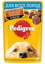 Корм Pedigree для взрослых собак 85г с телятиной и печенью в желе