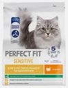Сухой корм для кошек с чувствительным пищеварением с индейкой Perfect Fit 1.2кг