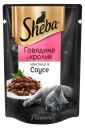 Корм для кошек Sheba Pleasure говядина кролик, 85 г