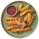 Стрипсы из куриного филе с картофелем Перекрёсток Select, 250г