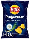 Чипсы картофельные Lay's сметана-лук 140 г
