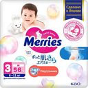 Подгузники Merries M (6-11 кг), 56шт.