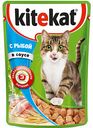 Корм для кошек в соусе Kitekat с рыбой, 85 г