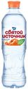Вода питьевая Святой Источник негазированная со вкусом персика 500 мл
