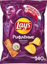 Чипсы картофельные LAY'S Рифленые Сливочный лосось