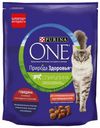 Сухой корм Purina ONE Природа Здоровья для стерилизованных кошек и кастрированных котов с высоким содержанием говядины 680 г