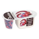 Йогурт Даниссимо фантазия с хрустящими шариками со вкусом вишни и финика в белой шоколадной глазури 6,9% 105 г