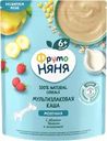 Каша мультизлаковая ФРУТОНЯНЯ молочная, с яблоком, бананом и земляникой, с 6 месяцев, 200г
