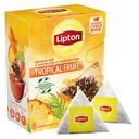Чай черный Lipton Тропические фрукты в пирамидках, 20 пак
