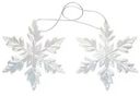 Фигурка Seasons Снежинка декоративная новогодняя подвесная в ассортименте 1шт