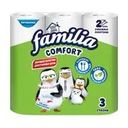 Бумажные полотенца "Comfort", Familia, 2 слоя, 3 рулона