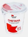 Сметана Красное знамя 15% 300г