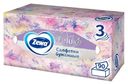 Салфетки Бумажные в коробке Zewa Deluxe Design 3 слоя 90 шт.