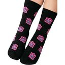 Носки детские махровые Sof-tiki короны, цвет черный, 18р-р