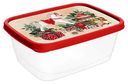 Контейнер пластиковый с декором Игрушки, цвет красный, 1,5л