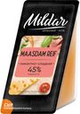 Сыр Маасдам Рейф м.д.ж. 45% 220 грамм