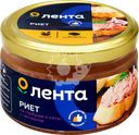 Риет ЛЕНТА с чесноком из горбуши и кеты, 180г