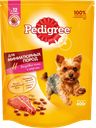 Корм сухой для взрослых собак PEDIGREE с говядиной, для миниатюрных пород, полнорационный, 600г