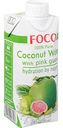 Вода кокосовая Foco с розовой гуавой, 0,33 л