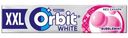 Жевательная резинка Orbit White Bubblemint со вкусом фруктов и мяты без сахара, 19г