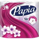 Туалетная бумага Papia Балийский цветок 3 слоя, 4 рулона