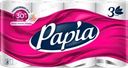 Бумага туалетная PAPIA 3-слоя белая
