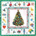 Салфетки декоративные Art Bouquet Home Collection Новогодняя сказка на белом 3 слоя, 33×33см, 20шт