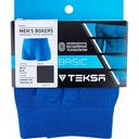 Трусы-боксеры мужские Teksa Basic бесшовные MB001 цвет: blue/синий, размер XL