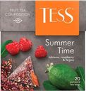 Чай черный Tess Summer малина-шиповник-гибискус 20х2г