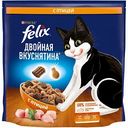 Корм для взрослых кошек сухой Felix Двойная вкуснятина с птицей, 1,3 кг