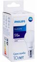 Лампа светодиодная Philips 4000К нейтральный белый свет, шар 9 Вт
