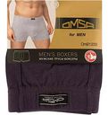 Трусы-боксеры мужские Omsa for Men B1233 цвет: grigio scuro/тёмно-серый, 52 р-р