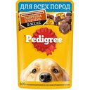 Влажный корм для взрослых собак всех пород Pedigree с телятиной и печенью в желе, 85 г