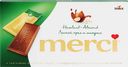 Шоколад MERCI Лесной орех и миндаль, 100г