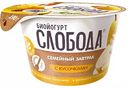 Биойогурт густой Слобода Семейный завтрак с грушей, злаками и семенами льна 5%, 190 г