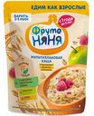 Каша безмолочная мультизлаковая ФрутоНяня с кусочками из яблок и малины с 12 месяцев, 200 г