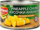 Ананасы Del Monte кусочками в соке, 230 г