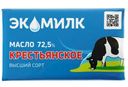 Масло сладкосливочное Экомилк Крестьянское несолёное 72.5%, 160г