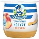 Йогурт Простоквашино Белый персик двухслойный термостатный 3.4% БЗМЖ 160г