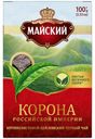 Чай черный Майский Корона Российской империи листовой 100 г