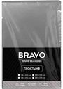 Простыня Bravo поплин цвет: пепельный,150×215см