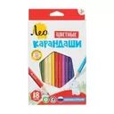 Карандаши цветные, Лео, 18 шт.
