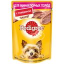 Корм для собак PEDIGREE®, для маленьких пород, паштет, говядина, 80г