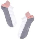 Носки женские Conte Active с язычком цвет: белый/серый/светло-розовый, 25 (38-39)р-р
