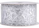 Лента декоративная серебристая, 4×270см