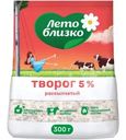 Творог Лето близко 5% БЗМЖ 300г
