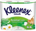 Туалетная бумага Kleenex Aroma Care Нежная ромашка 3 слоя, 4 рулона